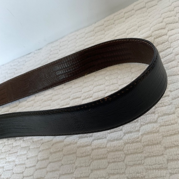 Pierre Cardin Reversible Belt Size 40 Unisex Brown/Black - Picture 11 of 15